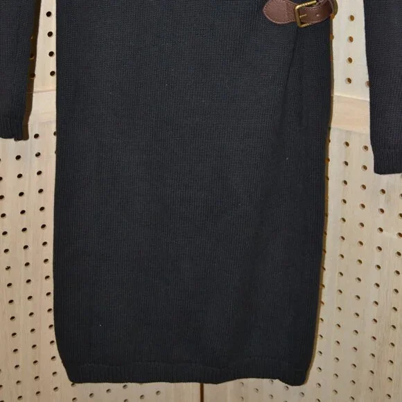 LAUREN RALPH LAUREN BLACK SWEATER DRESS SIZE S - Picture 3 of 6